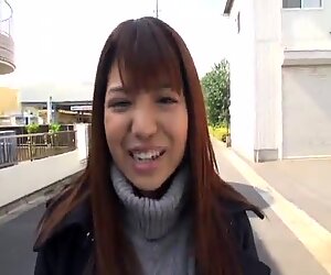 Rena Sasaki strips naked and takes it deep doggystyle