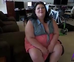 Behåret bbw (store smukke kvinder) bedstemor solo, tyk bedstemor casting