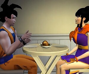 Latte esposa perra follada por vegeta mientra habla por telé fono con su marido goku netorare hentai