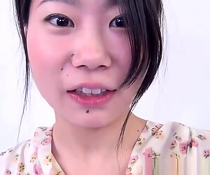 Asian Spreads Hairy Pussy