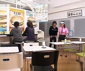 Horny Asian girl gets horny in the store part6