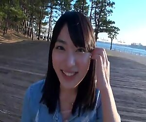 Big tits Japanese pornstar sucks a thick boner then gets banged