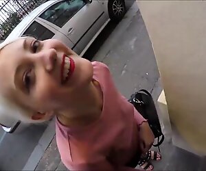 Mega public blowjob with Czech pornstar Public nudity