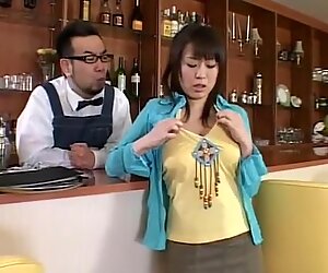 Amazing Japanese model Nana Aoyama in Hottest Bar JAV clip