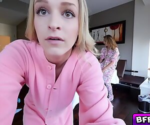 Teini bffs naida stepbro kanssa slumber bileet