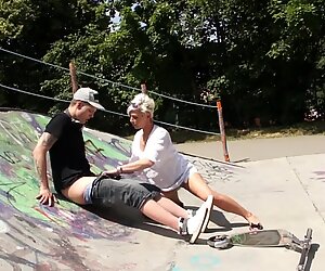 Sex from behind is the favorite sex pose of passionate blonde mature